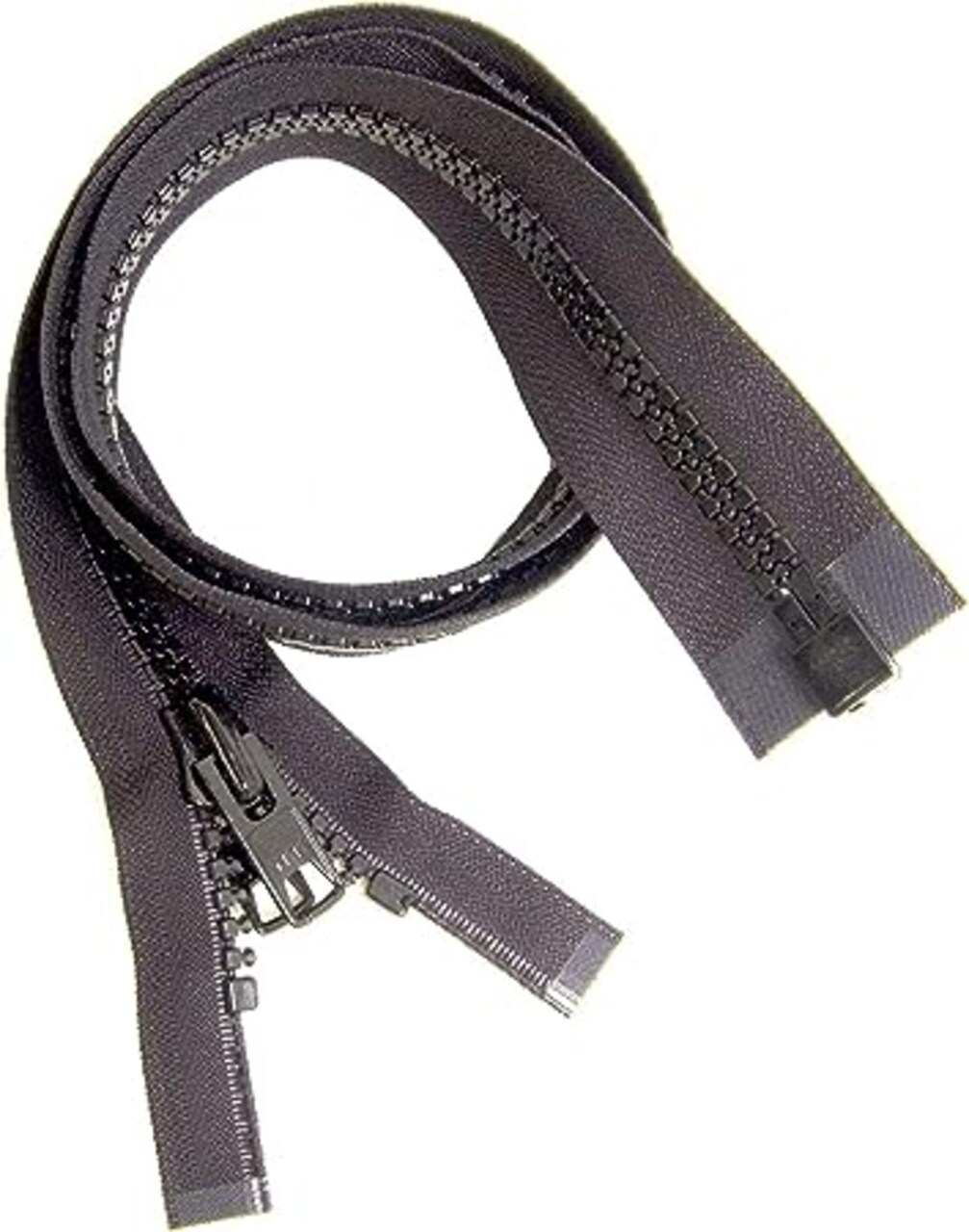#10 Heavy Duty Marine Black YKK Separating Zipper - Made in The United States (72" Inches)